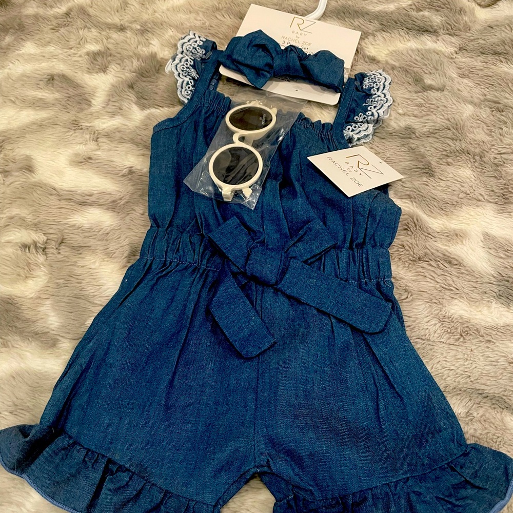 Brand new Rachel Zoe denim romper